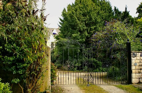 Gateway forged gate of metalwork