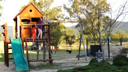 Kids playground happy children photo