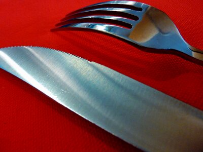 Knife restaurant silver photo
