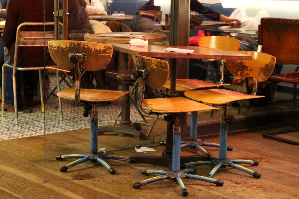 Chairs table restaurant