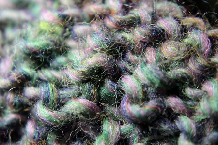 Colorful hobby knitting