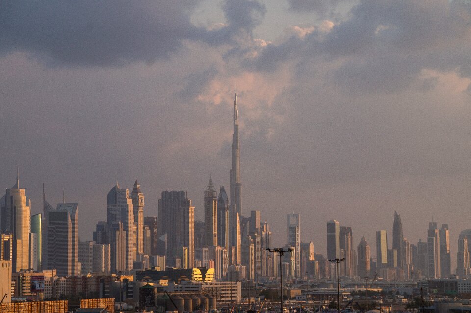 Clouds skyline dusk