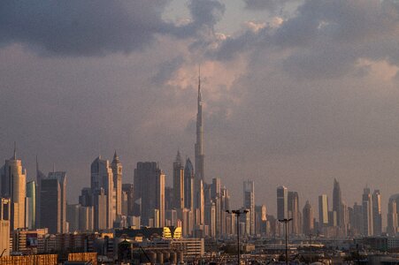 Clouds skyline dusk