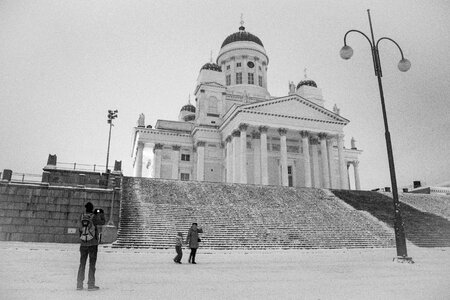 Helsinki cathedral person lifestyle photo