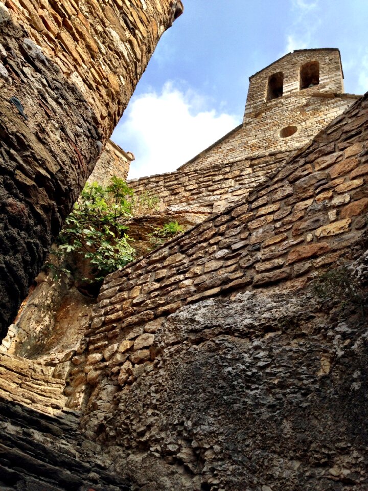 France stone wall medieval castle