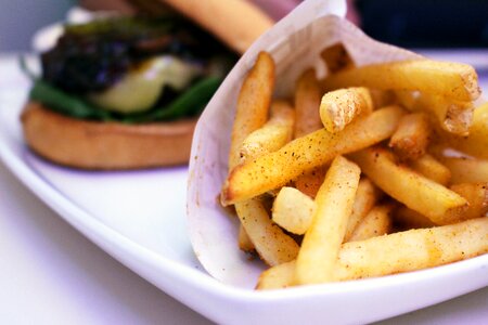 French fries spicy junk food