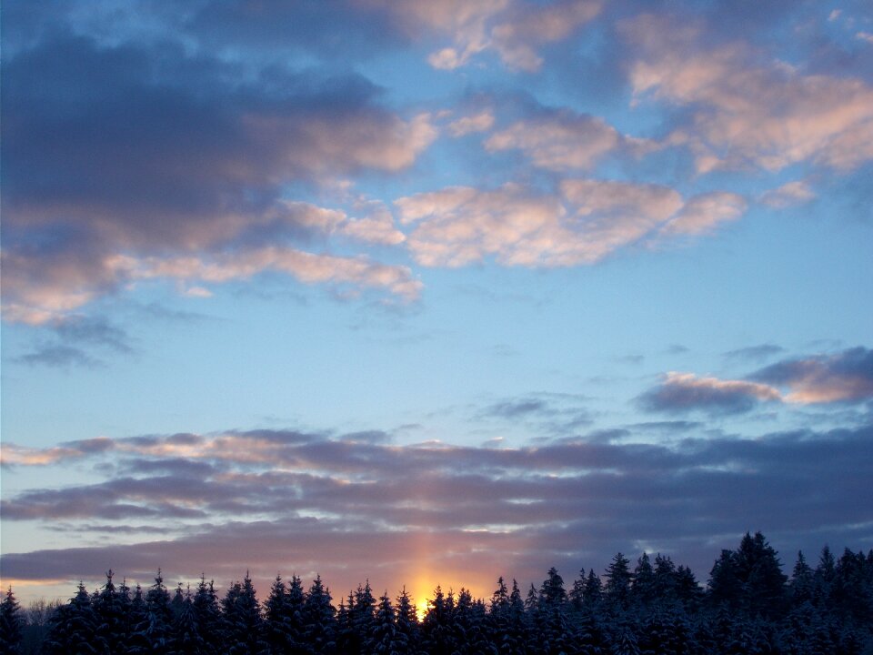 Dawn skies nature