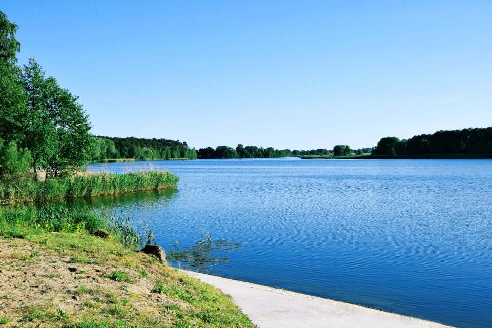 Blue landscape summer