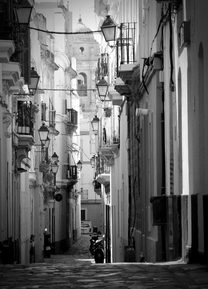Houses facade alley