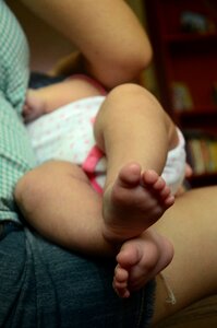 Baby feet infant sucking