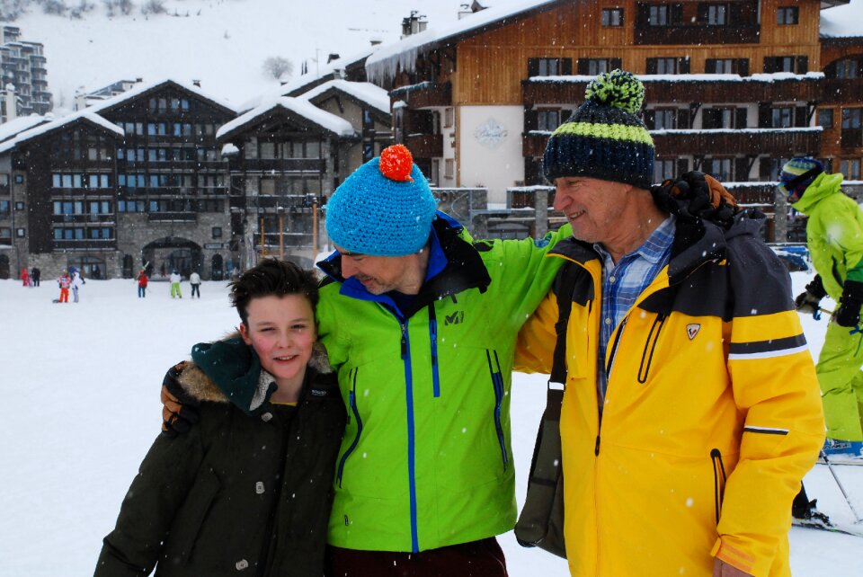 Vacation family winter