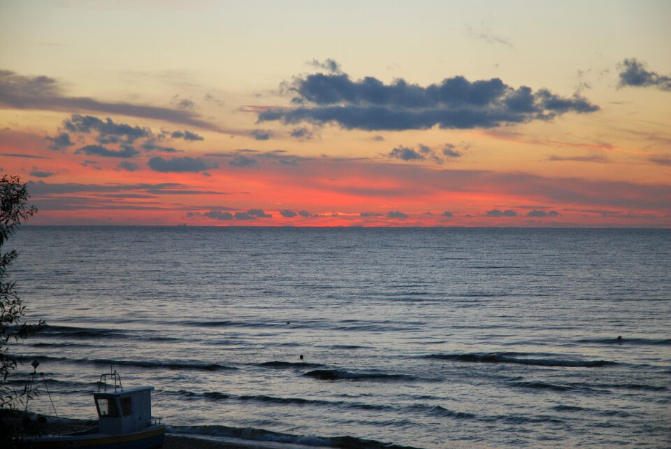 West sunset evening