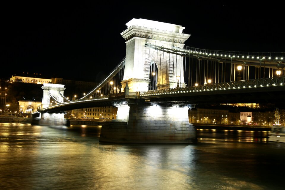 Hungary budapest szechenyi chain bridge
