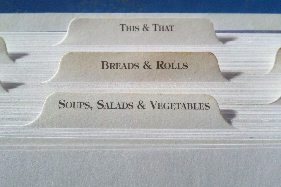 Cards dividers print