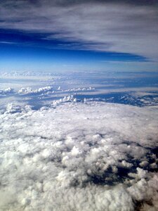 Blue sky clouds horizon clouds sky
