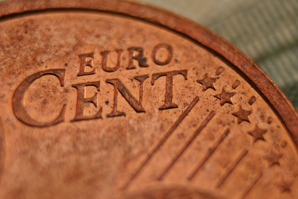 Currency coins metal