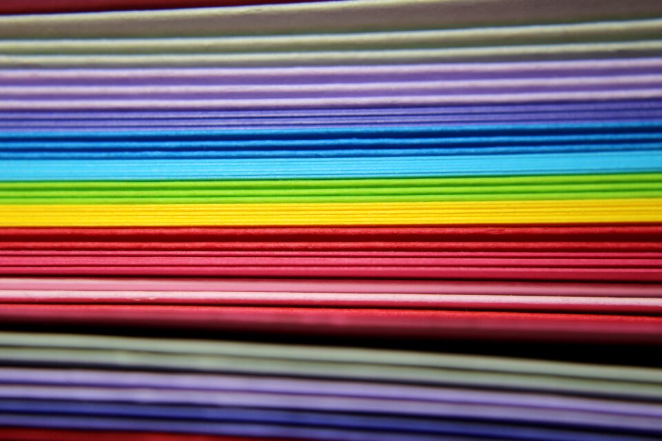 Color colorful paper write