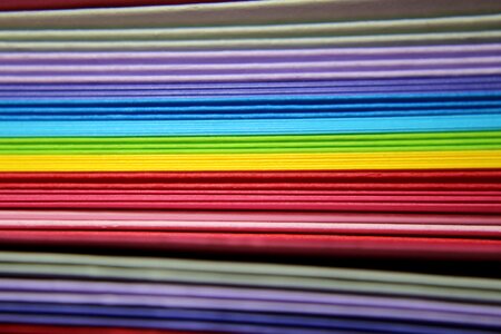 Color colorful paper write photo