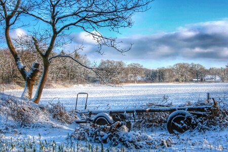 Landscape wintry snowy photo