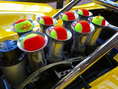 Admission intake trumpets engine