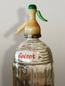 Vintage geyser advertising photo