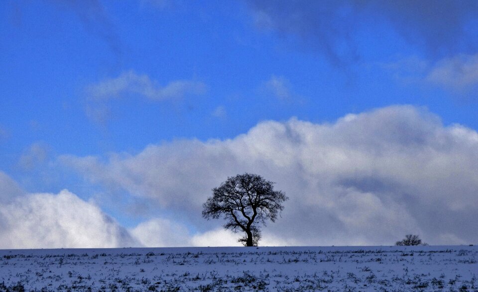 Landscape silhouette clouds