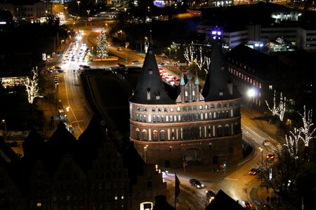 Historically city gate hanseatic city