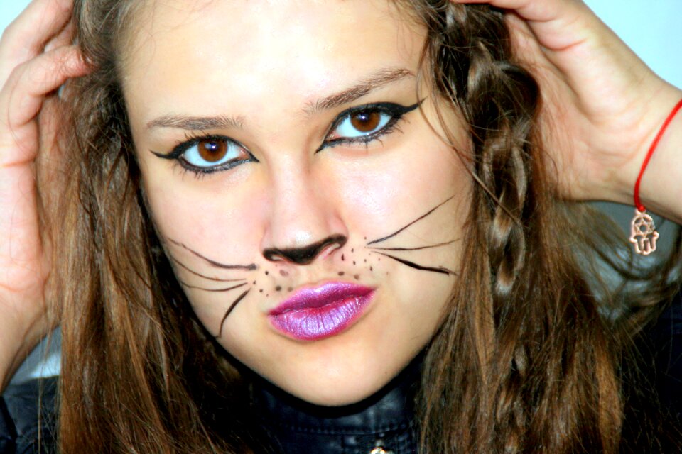 Cat makeup portrait