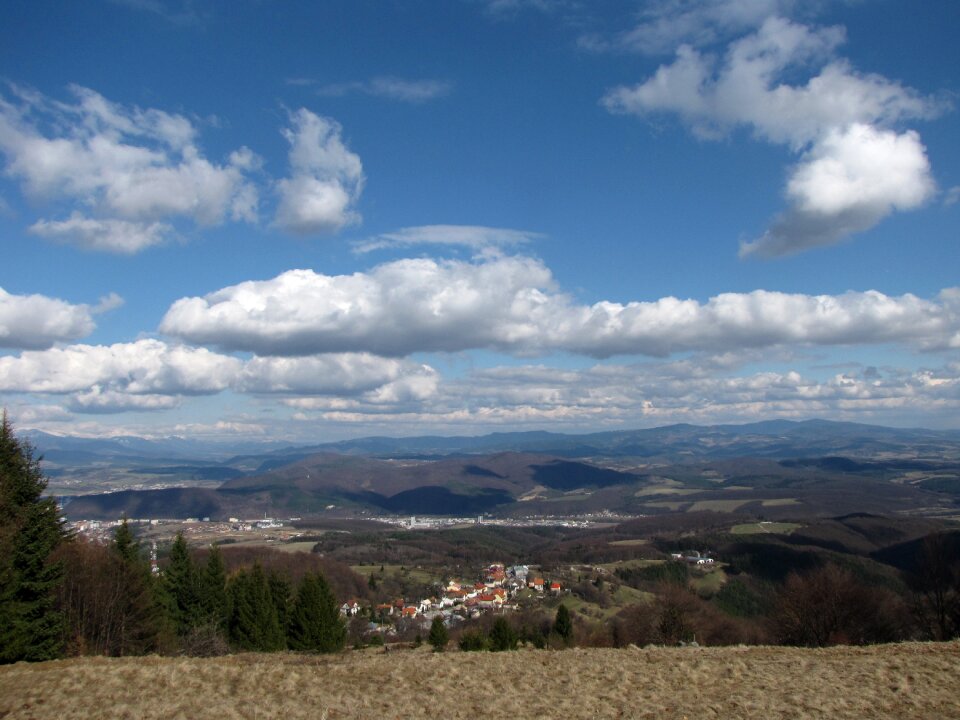 Views of the city the clouds slovakia