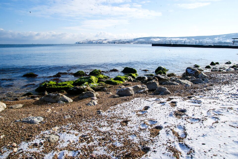 Winter sea crimea