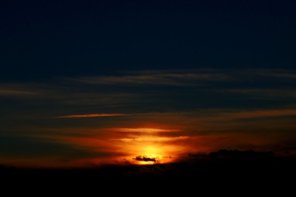 Evening sky mood clouds