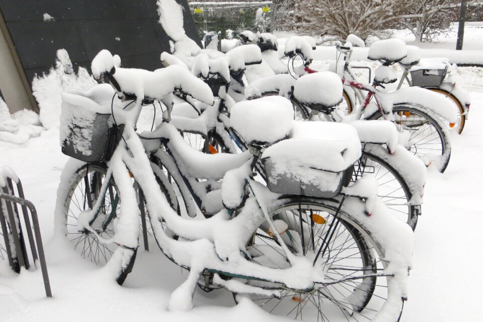 Winter munich bicycles