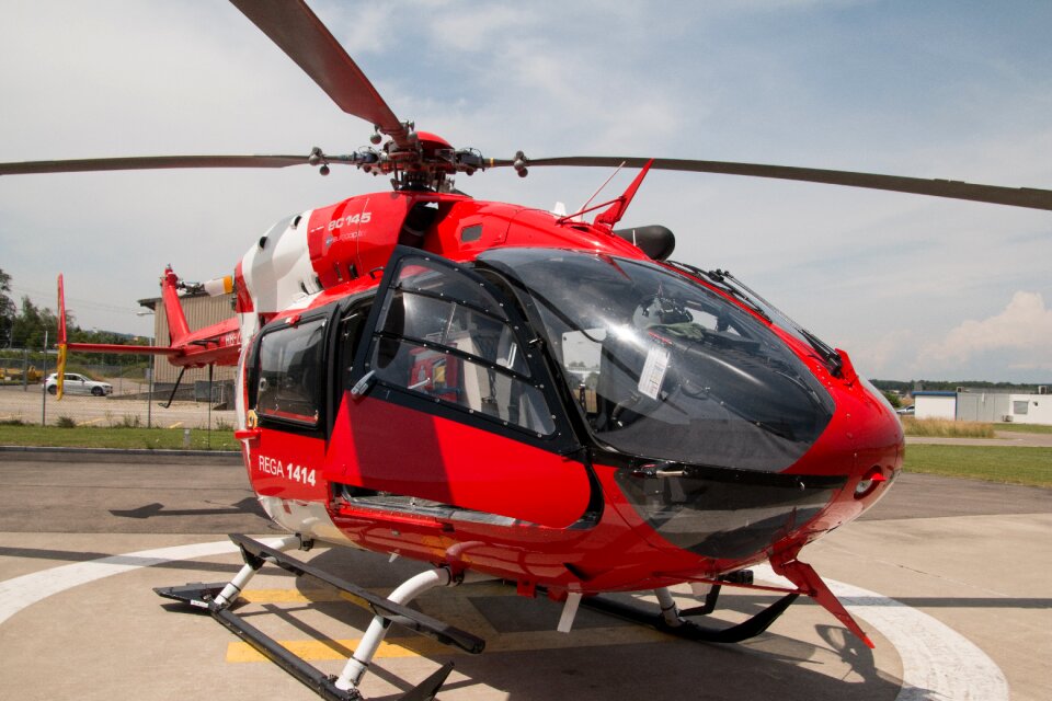 Helicopter red close