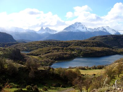 Aysen landscape lakes region