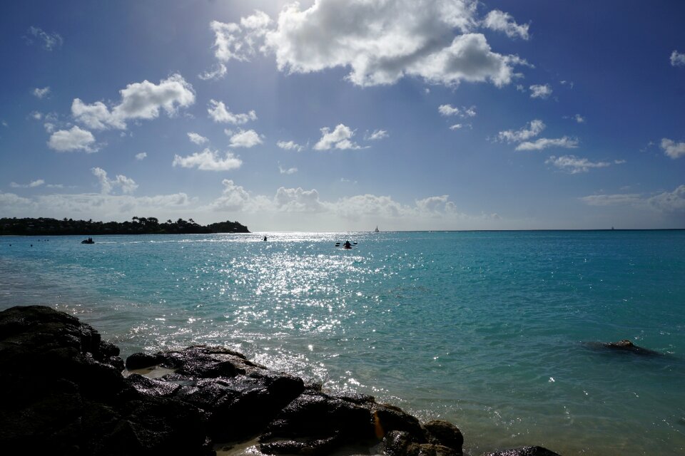 Caribbean beach ocean photo