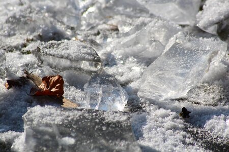 Frozen water icy photo