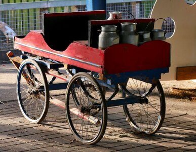 Old transportation wheel