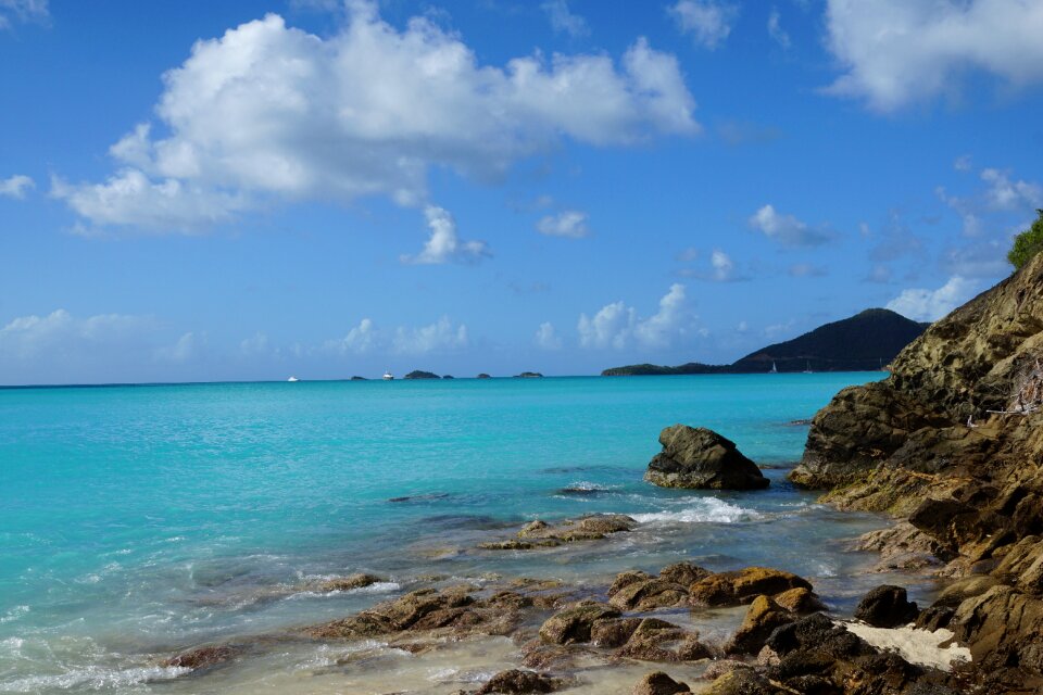 Caribbean beach ocean photo