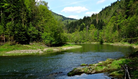 Nature hiking trails spring