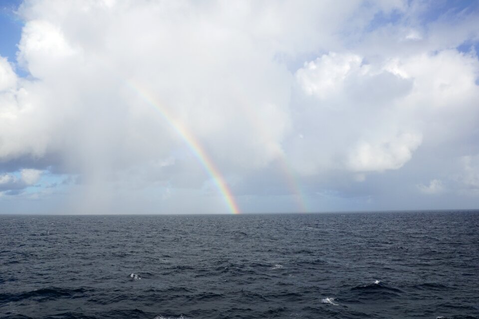 Clouds caribbean rainbow