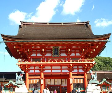 Fushimi inari shrine sky japan culture photo