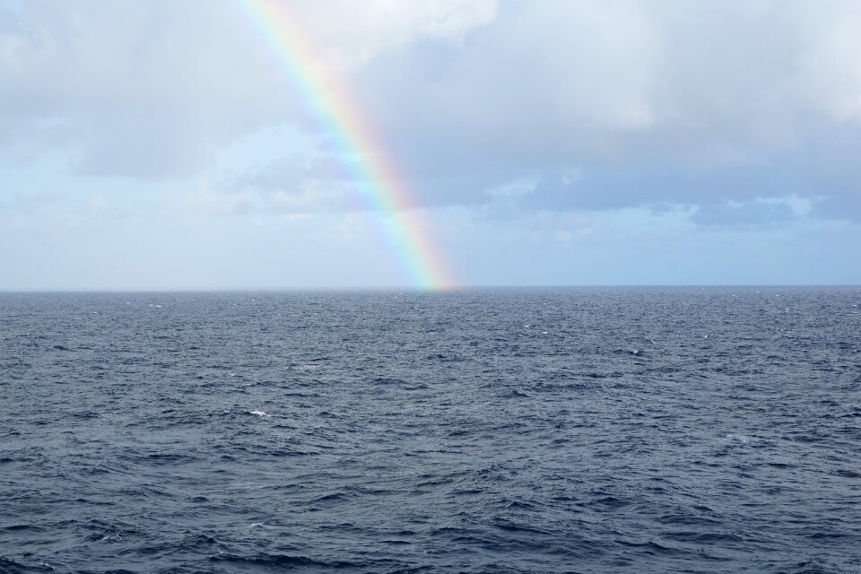Rainbow sky water