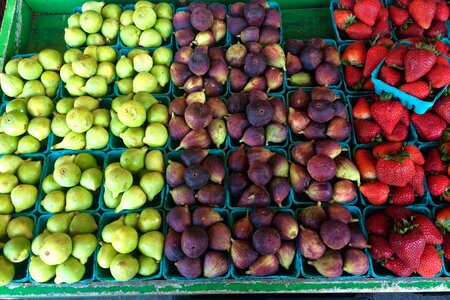 Organic produce supermarket photo