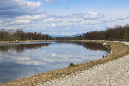 Reservoir away water surface
