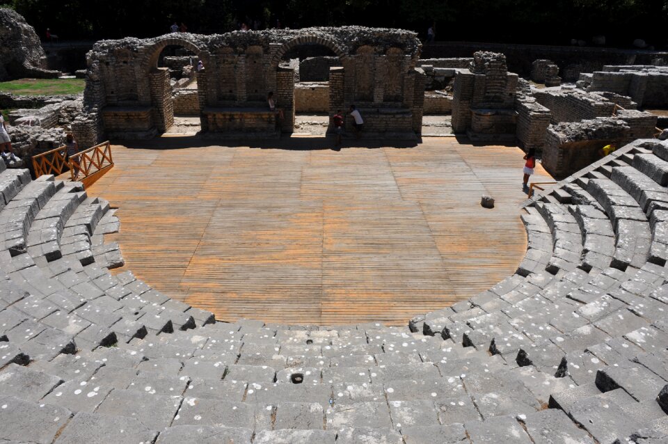 Remains of the theatre architecture unesco