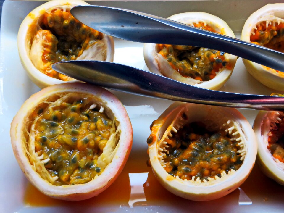 Passion fruit exotic fruits food