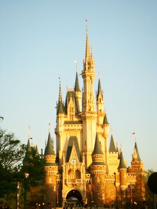 Amusement park castle japan photo