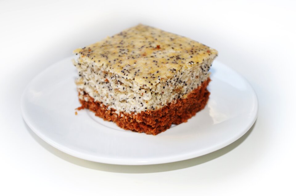 Nutty two-tone cake