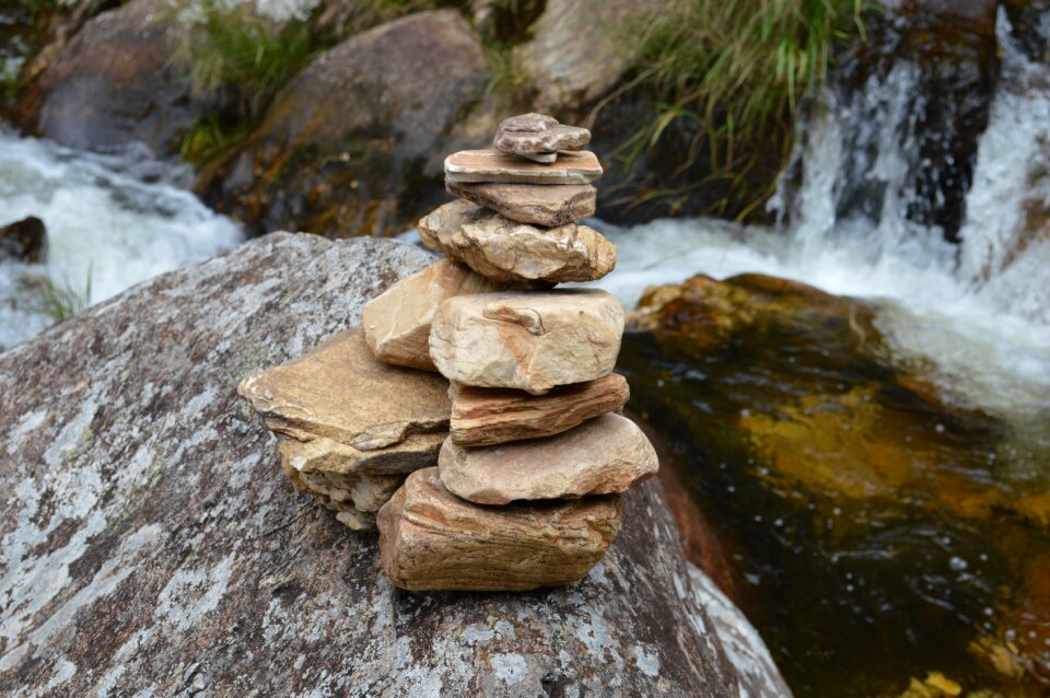 Nature waterfall meditation
