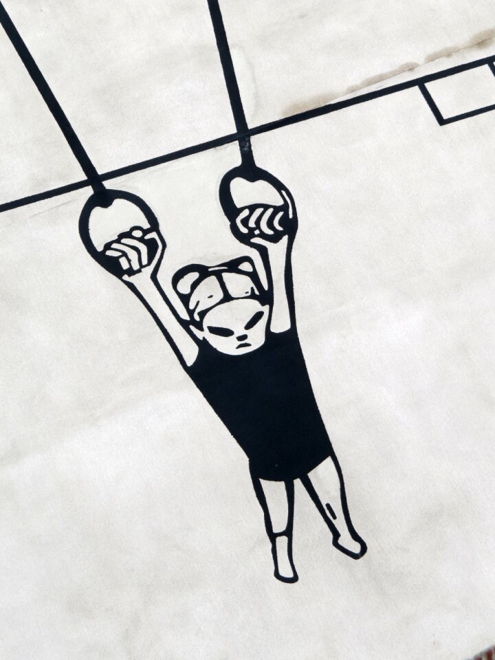Wall illustration sport